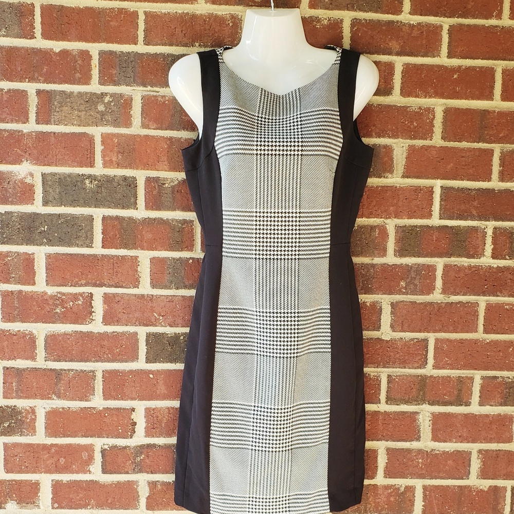 Houndstooth Dress Black and white.